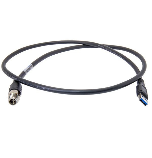 USB3 M12 Cable, 1 m