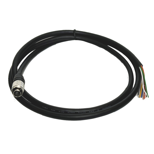 Câbles GPIO avec connecteur circulaire Hirose HR25 à 8 broches