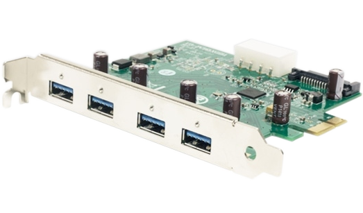 USB3 Host Adapter, 4 Port, Single Channel